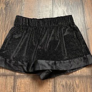 Victoria's Secret Black Velvet Shorts